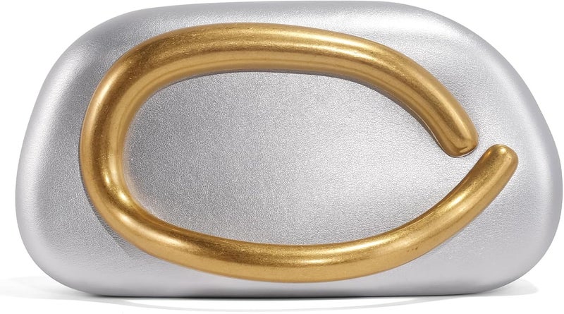 NEWROGENG Clutch Purses for Women Formal, PU Leather/Marble Acrylic Evening Bags with Chain, Trendy Metal Handle Purses 2025 - Image 1